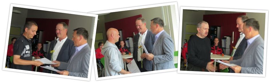 Übergabe der Zertifikate der Brandschutzhelfer