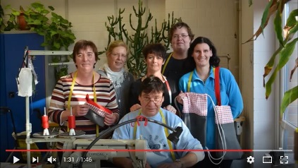 Zum Video der Näherei der Rostocker DRK Werkstätten gGmbH
