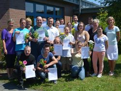 Offizielle Zertifikatsübergabe im Bildungsbereich der Rostocker Werkstätten