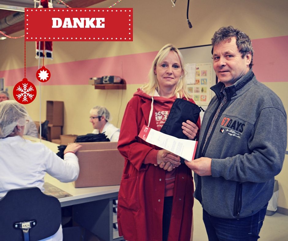 Übergabe der Spende